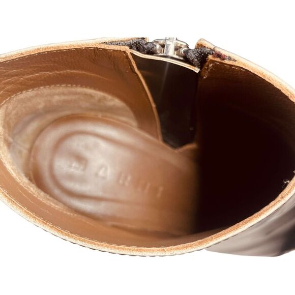 Marni 120MM Brushed Calfskin Ankle Boots - Picture 8 of 14